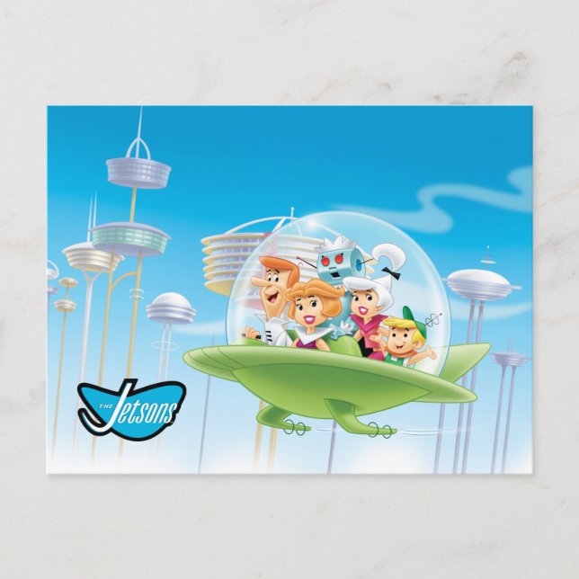Jetsons | Familjeflygbil Vykort (Framsida)
