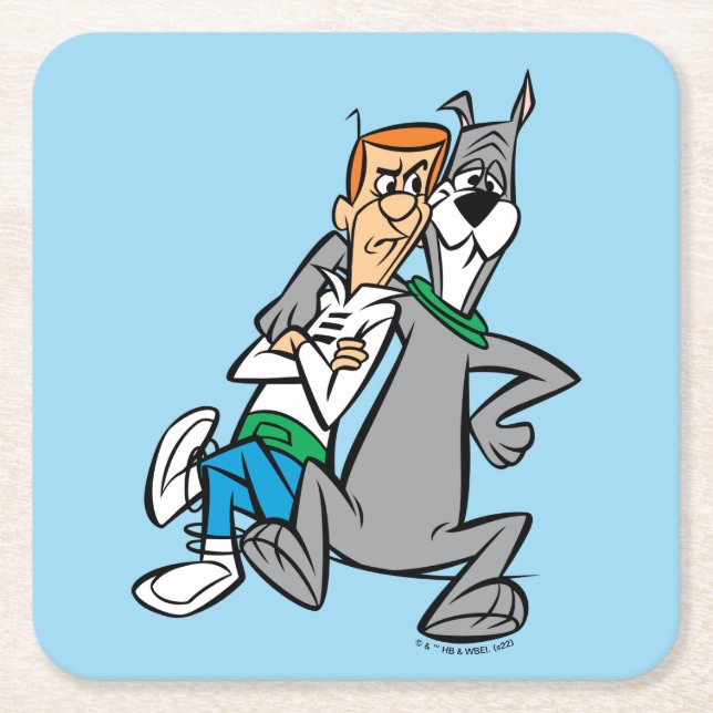 Jetsons | George & Astro Buddies Underlägg Papper Kvadrat (Framsidan)