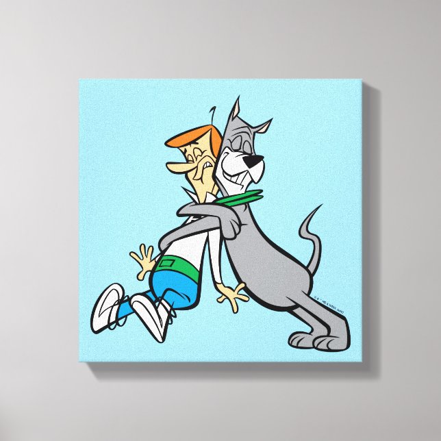Jetsons | George & Astro Hug Canvastryck (Framsida)