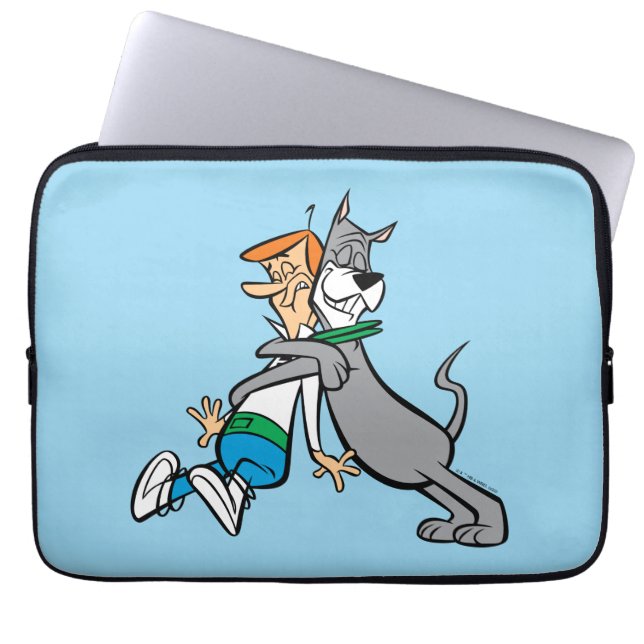 Jetsons | George & Astro Hug Laptop Fodral (Framsidan)