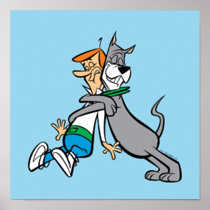 Jetsons George & Astro Hug Poster