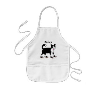 Jett, gräns collie apron barnförkläde