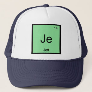 Jett Namn Kemi Element Periodiska Systemet Truckerkeps