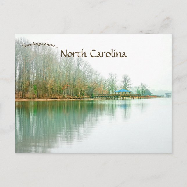 Jetton Park Road i Cornelius North Carolina Vykort (Framsida)