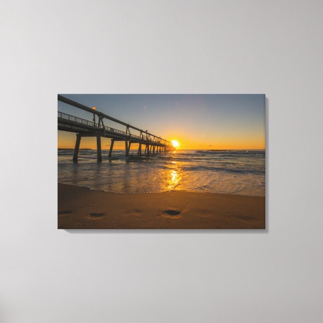 Jetty at Sunrise - Wrapped Canvas (Framsida)
