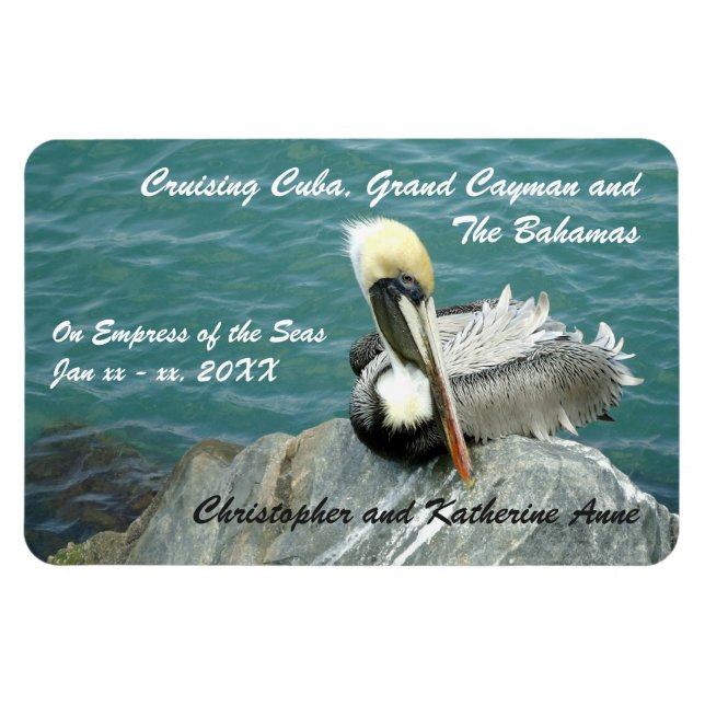 Jetty Pelican Personlig Stateroom Door Marker Magnet (Horisontell)