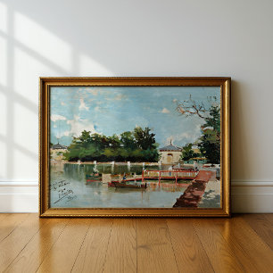 Jettys vy Joaquín Sorolla Poster