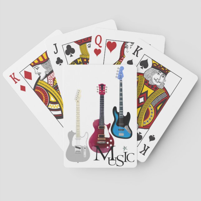 Jeu de carte "Guitares et Music" Spel Kort (Baksidan)