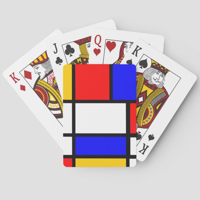 Jeu de carte Mondrian Spelkort (Baksidan)