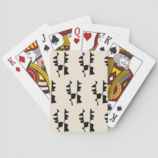 Jeu de Cartes  "Abstrait Dual Face" Casinokort (Baksidan)