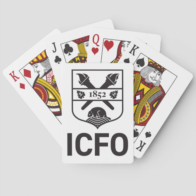 Jeu de cartes de l'ICFO Casinokort (Baksidan)