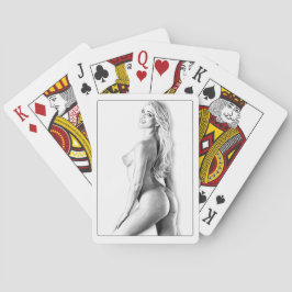Jeu de cartes ,Femme nue vue de 3/4 Casinokort