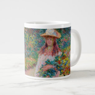 Jeune fille dans le jardin de Giverny, 1888 Jumbo Mugg