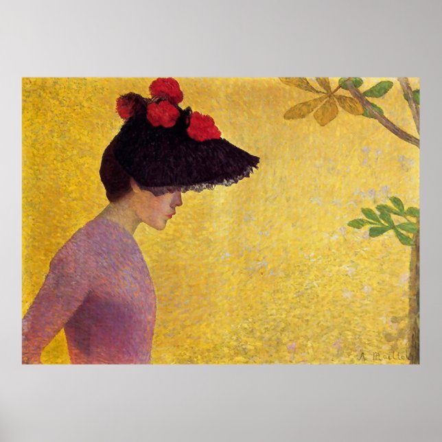 Jeune Fille de Profil av Aristide Maillol Poster (Framsidan)