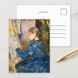 Jeune Fille Écrivant | Berthe Morisot Vykort