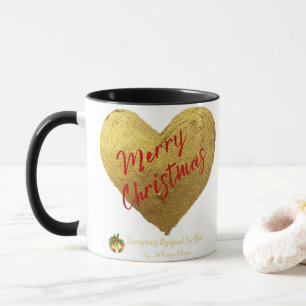 Jevays jul Guld Heart Mugg