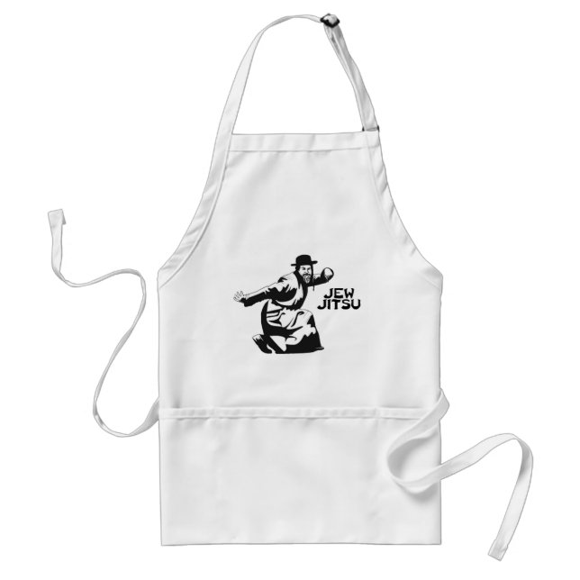 Jew Jitsu Apron | Judiska Pub Mitzvah-gåvor Förkläde (Framsidan)