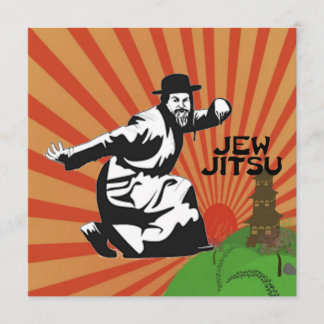 Jew Jitsu Card | Judiska Pub Mitzvah-gåvor Kort