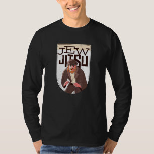 Jew-Jitsu Design of Rabbi Jewish Man do Jiu Jit T Shirt