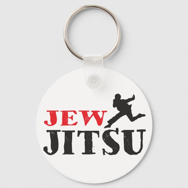 Jew Jitsu - Funny Jewish humor Nyckelring (Framsida)