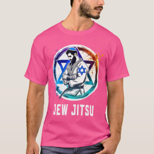 Jew Jitsu Funny Jewish martial Arts Bjj Brazilian T Shirt