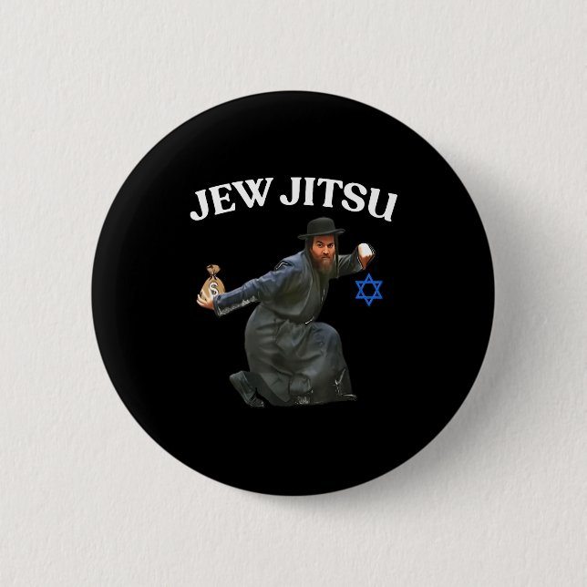 Jew Jitsu Konstverk Knapp (Framsida)