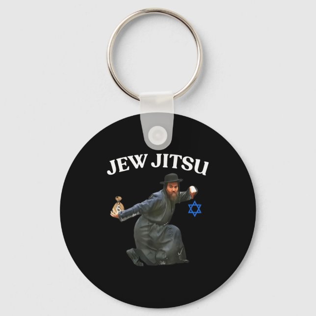 Jew Jitsu konstverk Nyckelring (Framsida)
