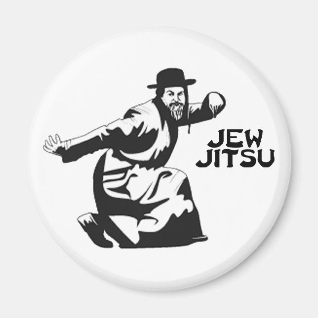 Jew Jitsu Magnet | Judiska Pub Mitzvah-gåvor (Framsidan)