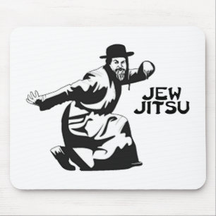 Jew Jitsu Mouse Pad Judiska Pub Mitzvah-gåvor Musmatta