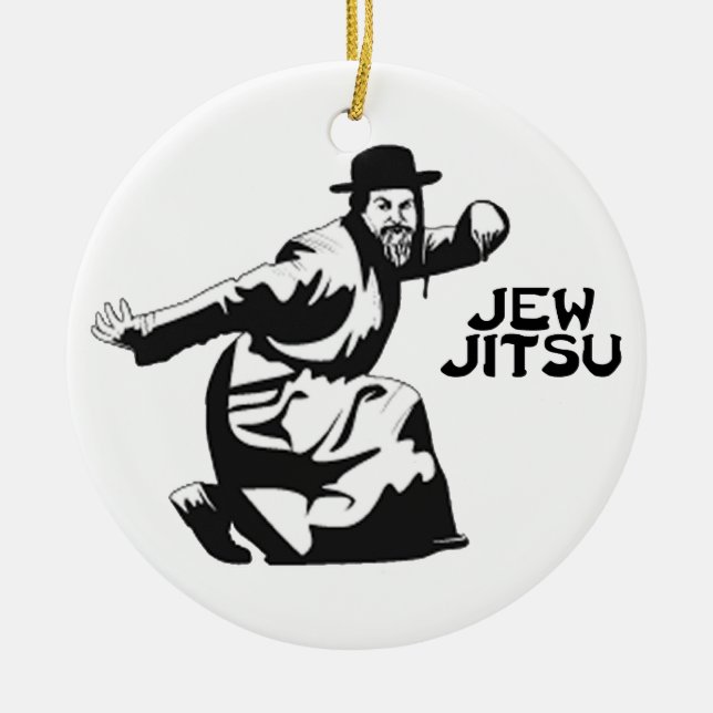 Jew Jitsu Ornament | Judiska Pub Mitzvah-gåvor (Framsidan)