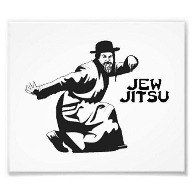 Jew Jitsu Photo Print | Judiska Pub Mitzvah-gåvor Fototryck (Framsidan)