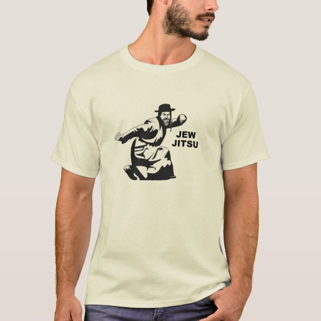 Jew Jitsu T-Shirt | Judiska Pub Mitzvah-gåvor (Framsida)