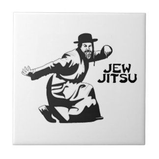 Jew Jitsu Tile | Judiska Pub Mitzvah-gåvor Kakelplatta