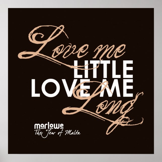 Jew of Malta Quote Poster (Framsidan)