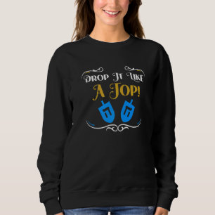 Jew Roligt Dreidel som säger Hanukkah Spinning Top T Shirt