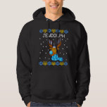 Jewdolph Ugly Hanukkah Sweater Reindeer Menorah Ch Hoodie<br><div class="desc">Jewdolph Ugly Hanukkah Sweater Reindeer Menorah Chanukah</div>