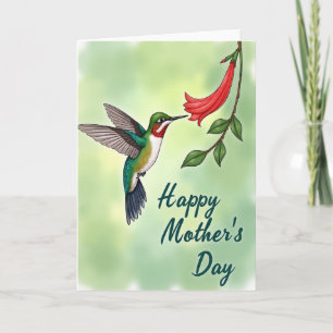 Jewel Bird Blommig Morsdags kort