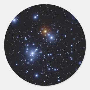 Jewel Box eller Kappa Crucis Cluster Runt Klistermärke