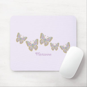 Jewel Butterflies Lila Blue Guld Musmatta