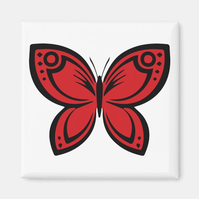 Jewel Butterflies - Red Magnet (Framsidan)