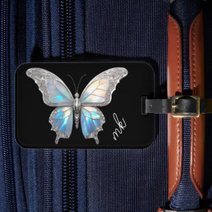 Jewel Butterfly Opal och Silver Bagagebricka