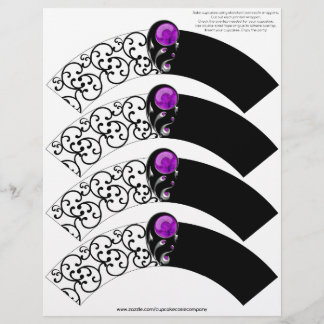 Jewel Damask Cupkaka Cosie - Lila