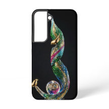 Jewel Galaxy Flame med guldfåglar Lyxigt fodral