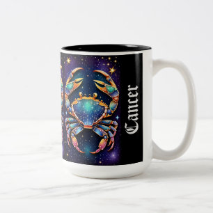 Jewel Galaxy Zodiac Cancer Två-Tonad Mugg
