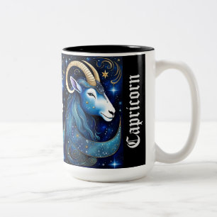 Jewel Galaxy Zodiac Capricorn Två-Tonad Mugg