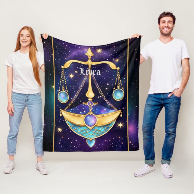 Jewel Galaxy Zodiac Libra Fleecefilt (På plats)