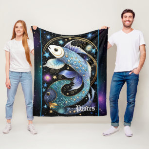 Jewel Galaxy Zodiac Pisces Fleecefilt