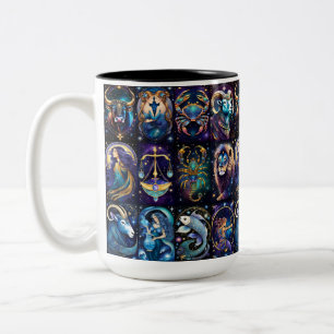 Jewel Galaxy Zodiac Två-Tonad Mugg