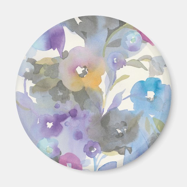 Jewel Garden | Lila Pastel Petals Magnet (Framsidan)
