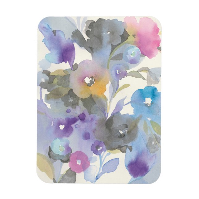 Jewel Garden | Lila Pastel Petals Magnet (Vertikal)